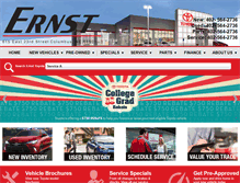 Tablet Screenshot of ernsttoyota.com